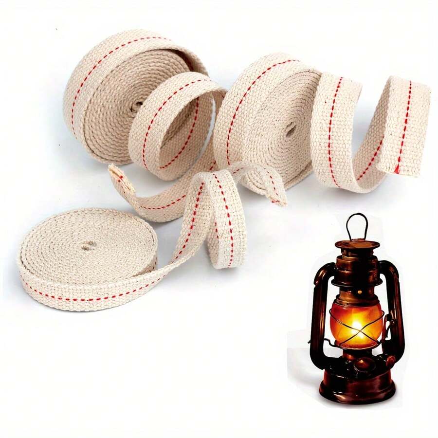 1 Roll Of Cotton Oil Wicks For Oil Lamps And Replacement Wicks For Oil Lamps (0.79 Inches * 39.37 Inches) - 1PC - View 1