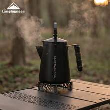Ấm đun nước cắm trại CAMPINGMOON dung tích lớn 1.5L, ấm pha cà phê bằng thép không gỉ, ấm đun nước trên lửa, SW-6 - A - Xem 9