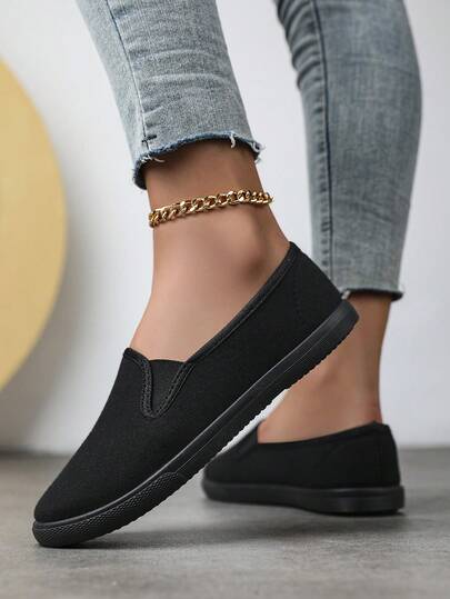 Women's Casual Lightweight Breathable Flat Low-Top Sneakers, Running Shoes