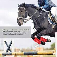 Vendas Elásticas para Caballos Protectores Patas Juego para Entrenamiento Ecuestre Saltos Cabalgata Ajustables Talla L - como en la imagen - Ver 6