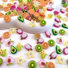 New Realistic Fruit Resin Slice Nail Art Decor, Cute Flat Decoration For Phone Case, Hair Clip, Nails - Mixed - View 2