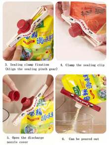 Fresh Locking & Precise Quantity Control Sealing Clips, Kitchen Food & Seasoning Storage Organizer, Moisture-Proof & Airtight - one piece - View 5