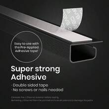 1pc Computer Cable Organizer Tray, Under Desk Cable Management Holder, Adhesive Wire Concealer Box - Small Size - White - View 6