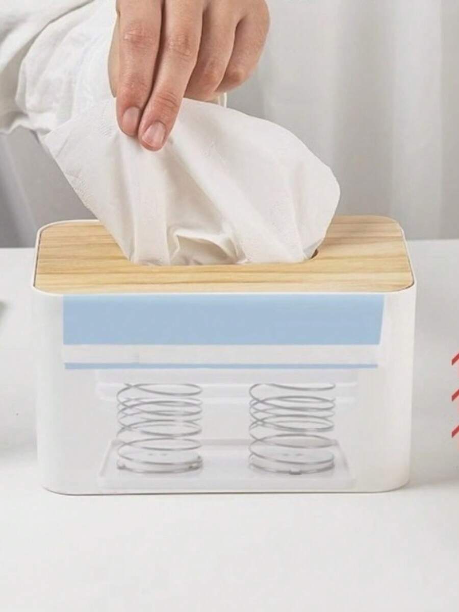 Hộp đựng khăn giấy, hộp phân phối khăn giấy tự động nâng bằng lò xo, hộp khăn giấy có lò xo dùng cho văn phòng, nhà bếp, nhà vệ sinh, giá đỡ nhà bếp, dụng cụ sắp xếp nhà bếp