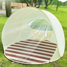 1pc Portable Family Beach Tent, Instant Setup, Spacious Interior, Breathable & Comfortable For 3-4 People, Waterproof Material, Handheld - Multicolor - View 9