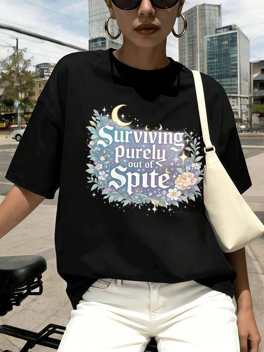 Women T-Shirts - Black - View 1