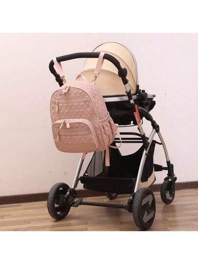 3-In-1 Mommy Bag & Daddy Bag, With Cosmetic Pouch, Pad And Stroller Strap, Large Capacity Travel Storage Bag, Suitable For Men, Women And Babies, Essential For Newborns, Mother's Day Gift