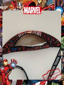 Marvel 1个漫威官方授权/钢铁侠/蜘蛛侠图案腰包，多功能单肩包，休闲斜挎包，轻便可调节肩带胸包，卡通零钱包，臀包，适合男士、青少年、年轻粉丝、学生，完美适用于日常上学、户外活动、主题公园游玩、假日旅行、运动等场合。 - 彩色 - 查看 6