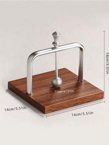 1/2pcs Luxury Wooden & Aluminum Tabletop Napkin Holder, With Spherical Counterweight, Cafe Style Paper Towel Box, Wooden Base, Suitable For Restaurant, Cafe Decor, Home Decoration, Durable, Rustic, Space-Saving - Multicolor - View 2