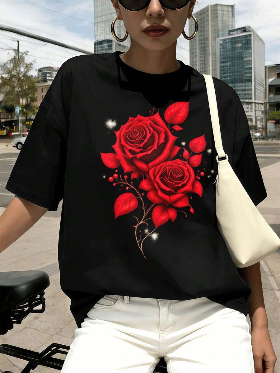Women T-Shirts - Black - View 1