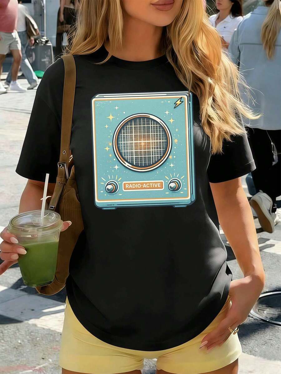 Women T-Shirts - Black - View 1