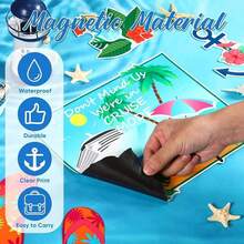 6pcs/Set Cruise Themed Door Decor, Including Flip-Flop, Ship Rudder And Life Buoy Shaped, Decorating Your Cabin Or Car Fridge During UCK2 - 6Pcs - View 5
