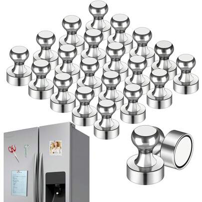 20 Nam Châm Tủ Lạnh Dùng Cho Bảng Trắng, Nam Châm Neodymium Mạnh, Nam Châm Tủ Lạnh Dành Cho Người Lớn, Nam Châm Ghim Nhỏ Dùng Cho Bảng Trắng, Tủ Lạnh, Văn Phòng, Lớp Học và Bản Đồ Màu Bạc, Trang Trí Nhà Cửa, Trang Trí Tường, Trang Trí Văn Phòng, Trang Trí Phòng Ngủ, Đồ Dùng Trang Trí Nhà Cửa
