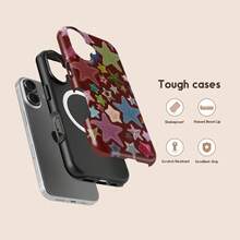 [24h Shipping From DE/FR/ES]Apple 17 16 15 Promax  23 24 25 26 Ultra Galaxy Star Candy Case, Kawaii Star Patch Y2K Coquette Aesthetic  Case,  17 16 15 14 13 12 11 Pro Max,  S26 - Frosted Texture - View 2