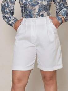 Women's Tailored Bermuda Shorts - White - View 8