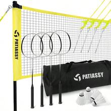 Badminton Set For Backyard Professional Badminton Net With Rackets &Shuttlecocks - Default - View 3