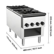 Réchaud de camping - 460 x 1170 x 610 mm - Voir 10