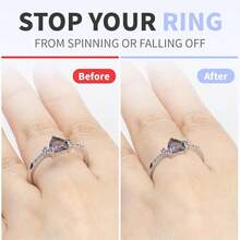 KLONKEE 8pcs/16pcs/24pcs Silicone Ring Sizer, Invisible Ring Size Adjuster, Fits All Rings, Great For Weddings, Jewelry Accessories For Men And Women - Transparent Ring Pad - View 5