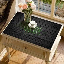 1 件绿色条纹印花吸水垫/沥水垫，适用于咖啡机、餐具 - 吸水性强的聚酯纤维桌面保护垫，带橡胶防滑垫，可用于厨房台面装饰、家庭酒吧和餐桌。 - 彩色 - 查看 2