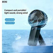 1pc Mini Portable Fan, Lightweight Handheld Fan With Lanyard - Ideal For Office, Outdoor, Travel And Camping - Stay Cool Anytime Anywhere (Batteries Not Included, Sold Separately), Mother's Day Gift,Outdoor,Garden,Travel Essentials,Portable Essentials,Beach Essentials,Graduation Season,Commencement,Graduation Ceremony,Graduation Gift,Graduation Present,Graduation Gift,Graduation Present,Congrats Grad,Congratulations Graduate,Valedictorian,Finish School,Graduation Party,Outdoor Essentials,Travel Portable,Hiking Essentials,Camping Essentials,Portable Tools,Summer Essentails,Summer Portable - Multicolor - View 10