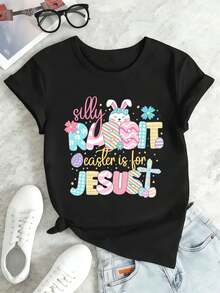 Women T-Shirts - Black - View 2