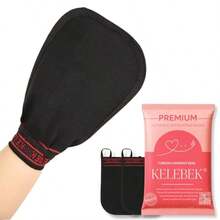 Kese Body Exfoliating Scrub Peel Turkish Bath Hamam Glove Spa Cellilute Remover Mitt Kelebek Fast Shipment From Nj - Negro 2 Unidades Brutas - Ver 8