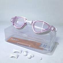 成人泳镜，防水防雾，高清，男女专业潜水镜，新款泳镜，泳帽套装，泳池装备 - 彩色 - 查看 1