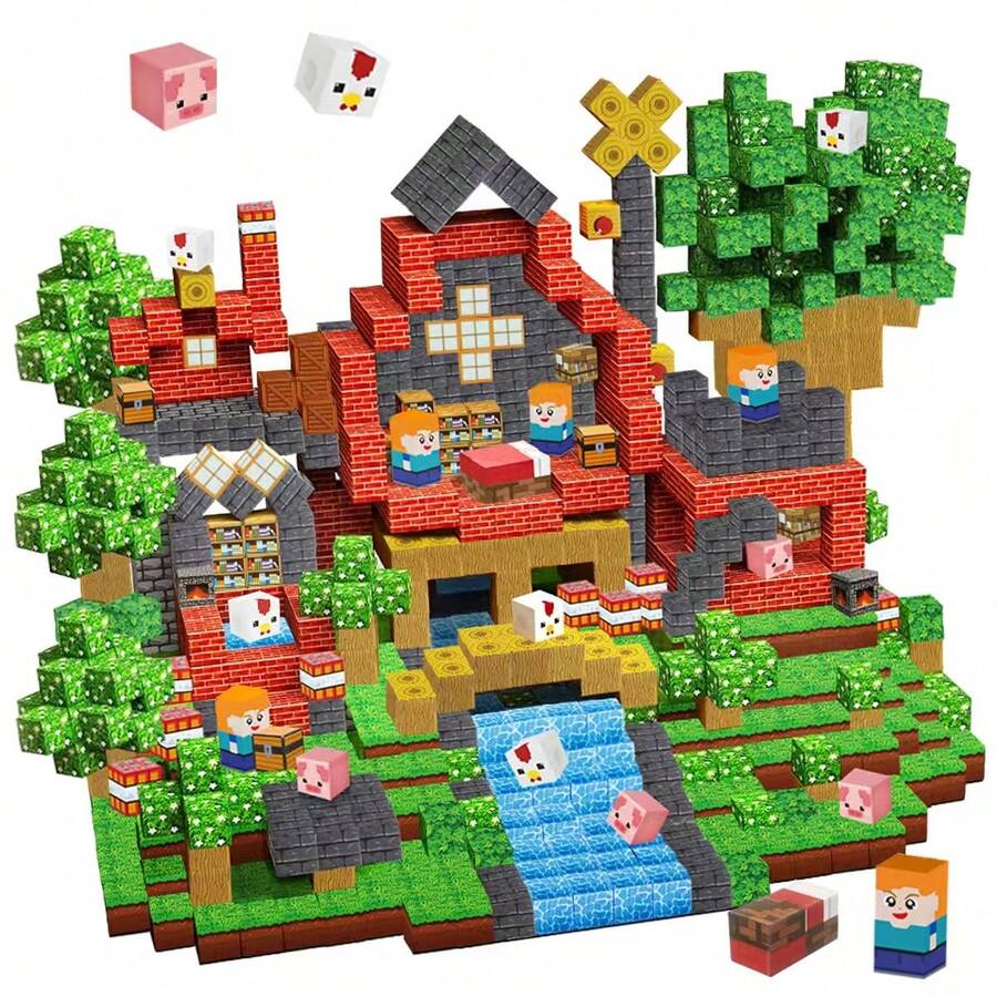 色彩鲜艳的3D STEM教育磁性积木玩具,适合儿童,经久耐用,是学前教育的理想玩具,也是促进创造性大脑发育的礼物,非常适合生日、圣诞节和STEM课堂活动。 - 彩色 - 查看 1