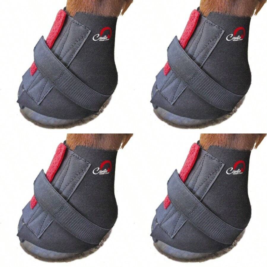 Cavallo Pastern Wrap for Horse Hoof Boot Large Negro Large - como en la imagen - Ver 1
