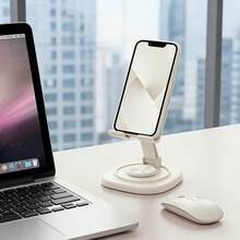 1pc 360° Rotating Foldable Phone/Tablet Stand, Minimalist Multi-Functional Design, Portable Folding Structure, Non-Slip Stable Performance, Convenient To Carry And Store. Suitable For Home, Bedside, Office, Party Decor, Valentine's Day And Holiday Gifts, No Power Required - One Size - View 11