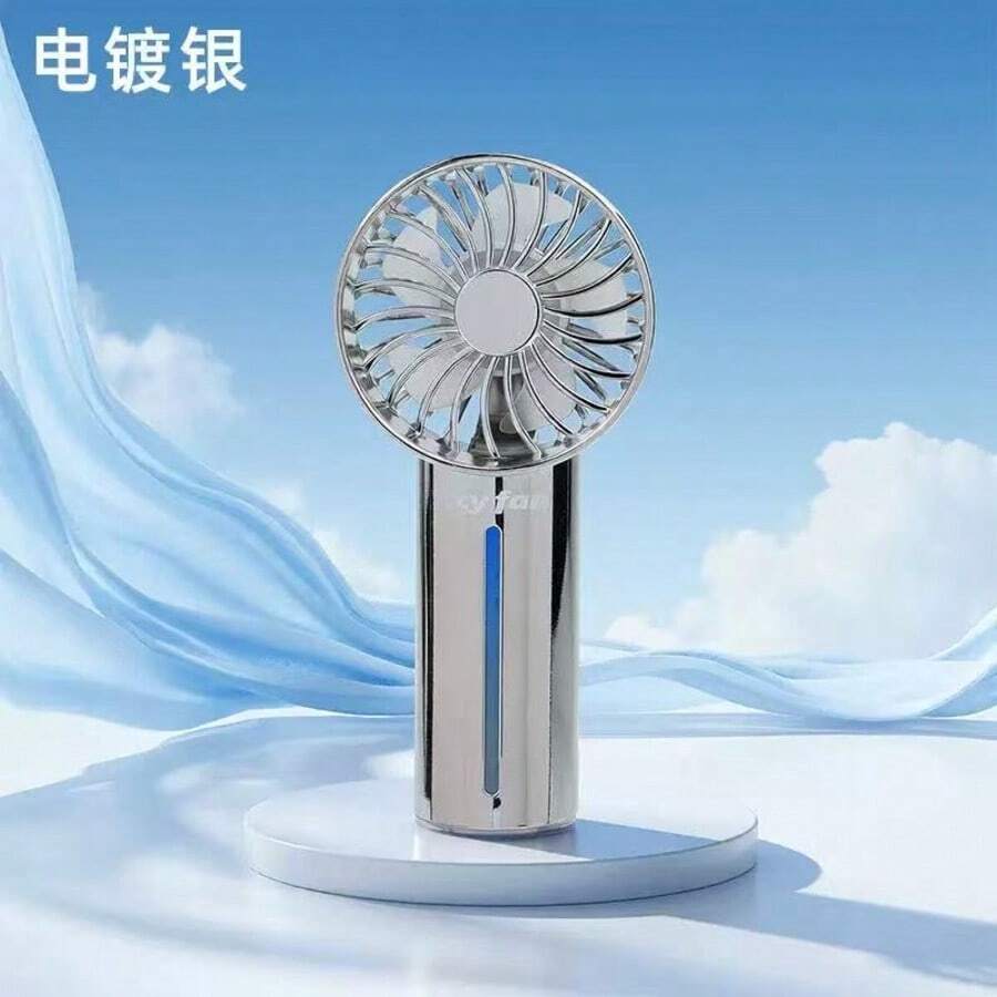 Ventilador de Nebulización de Escritorio con Pulverizador Manual, Recargable por USB, Ventilador de Refrigeración por Agua Portátil, Ventilador de Humidificación de 3 Velocidades