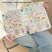 Funda protectora de cristal acrílico con soporte, con patrones de casas, osos, conejos, perros, cerezas, etc. Compatible con Samsung A9/A9+/S9/S9FE/A11/A11+/S11/S10 FE/S10 FE+/S10 Lite, A16 2025, Air 11/13, M3 2025, Mini 7 A17, Pro 2024, Air 11/13, M2 2024, Pro 11/13, M4 2024, Pro 12.9, 7/8/9 Gen, 10.2, 10 Gen, 10.9, Air 4/5/6/7/8, 10.9, Pro 11, 4/5/6 Gen, Mini 6, Se 11, Honor, Matepad Se 11 - Multicolor - Ver 5