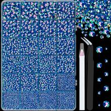 1 Box Black Rhinestones For Crafts, Multi-Colors Available 25000PCS Jelly Rhinestones Flatback Bling Gems With Tweezer Pick Pen For Nail Art, Shoes, Tumblers, Clothes Decoration Jewelry Making Faux Gemstones 24 Girds Nail Charms - Multicolor - View 15