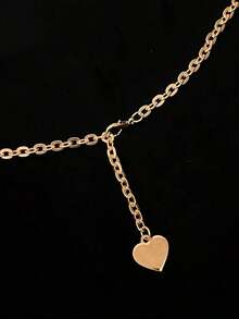 1pc Women's Minimalist Waist Chain - Elevates Presence, Cinches Waist, Suitable For Casual Daily And Commute, Perfect With Dresses And Formal Wear| Understated Luxurious Fashion Accessory - Vàng - Xem 5
