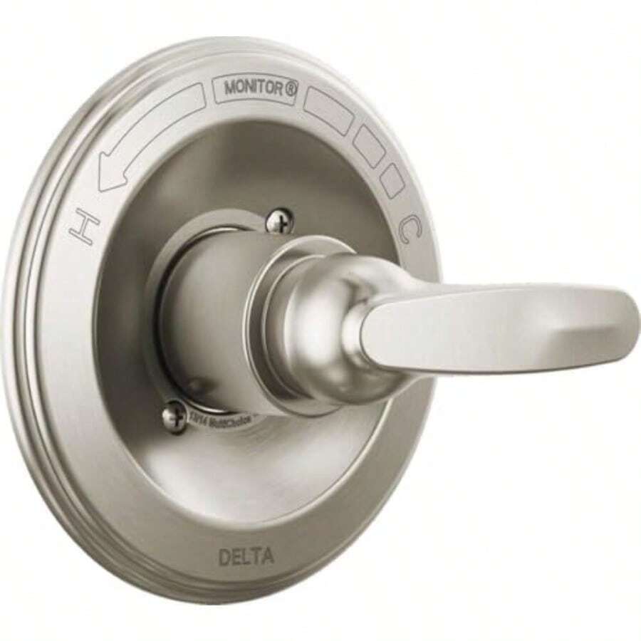 Foundations 13 Series Single-Function Shower Vae Trim Kit Shower Handle Delta Shower Trim Kit Stainl BT131-SS Vae Not Included - Stainless - View 1
