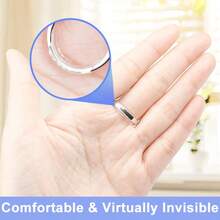 KLONKEE 8pcs/16pcs/24pcs Silicone Ring Sizer, Invisible Ring Size Adjuster, Fits All Rings, Great For Weddings, Jewelry Accessories For Men And Women - Transparent Ring Pad - View 6