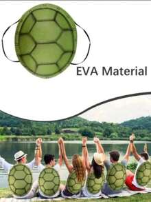 1pc Turtle Shell Costume, Teen TurtleShell Backpack, Wearable Turtle Shell ForCosplay, Party Outfit - Multicolor - View 2