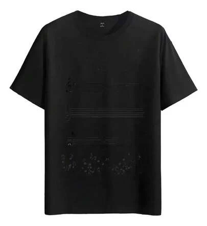 Tshirt Muscle Freaks Sonido Del Silencio Estilo Musica Notas