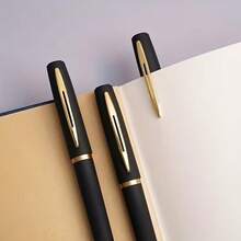 Premium Black Gel Pens, High Capacity Gel Pens, 0.5mm, Wide Tip, Suitable For Business, Office, Signature, Calligraphy Practice, Daily Writing. Includes 2 Gel Pens + 10 Refill Ink Cartridges - Sets - View 4