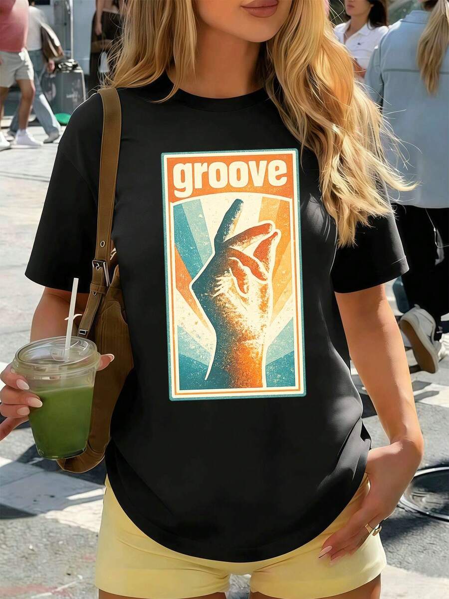 Women T-Shirts - Black - View 1