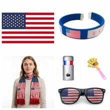 World Cup Fan Kit With Flag, Clapper, Face Paint And Glasses, Portugal Team Colors, Multiple Items - Portugal Fans Set - View 2