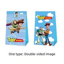 Disney 禮品袋 24件/組 主題派對用品套裝，禮品包裝配件，派對禮品袋，包裝紙袋，適用於生日禮物、節日禮物。由於工廠生產原因，商品可能會隨機發送。 - 24pcs (12pcs Gift Bags + 12pcs Stickers) - 查看 3