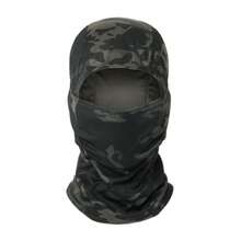 2 piezas Pasamontañas de camuflaje, unisex, pasamontañas cálido, protección solar para el rostro, máscara ligera resistente a los rayos UV, adecuado para motociclismo y esquí - Camuflaje - Ver 5