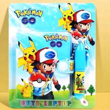 pokemon Cute Cartoon Pattern Notebook Set, Children's Notebook, Adorable Notebook With Ballpoint Pen Set, Student Gift Prize Stationery Gift Box - Multicolor - View 5