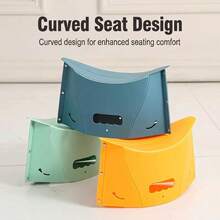 Outdoor Multifunctional Folding Stool, Suitable For Camping, Fishing, Travel And Queuing - Multicolor - View 4