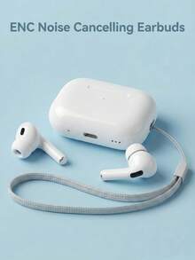 VLDCO V5.3蓝牙耳机，具备ENC降噪功能、强劲低音立体声、24小时超长续航、轻巧入耳式设计、免提通话功能，兼容所有智能手机 - 查看 2
