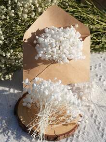 25/52/102/298 bông hoa baby's breath mini trắng nhân tạo, dùng để trang trí bình hoa cho đám cưới, nhà cửa, văn phòng, tiệc tùng, sân vườn, làm thiệp, trang trí DIY. - trắng tinh khiết - Xem 3