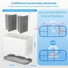 Soportes para cepillos de dientes y pasta dental para encimeras de baños - Juego de 5 soportes desmontables para cepillos de dientes eléctricos infantiles, montaje en pared - MULTI - Ver 2