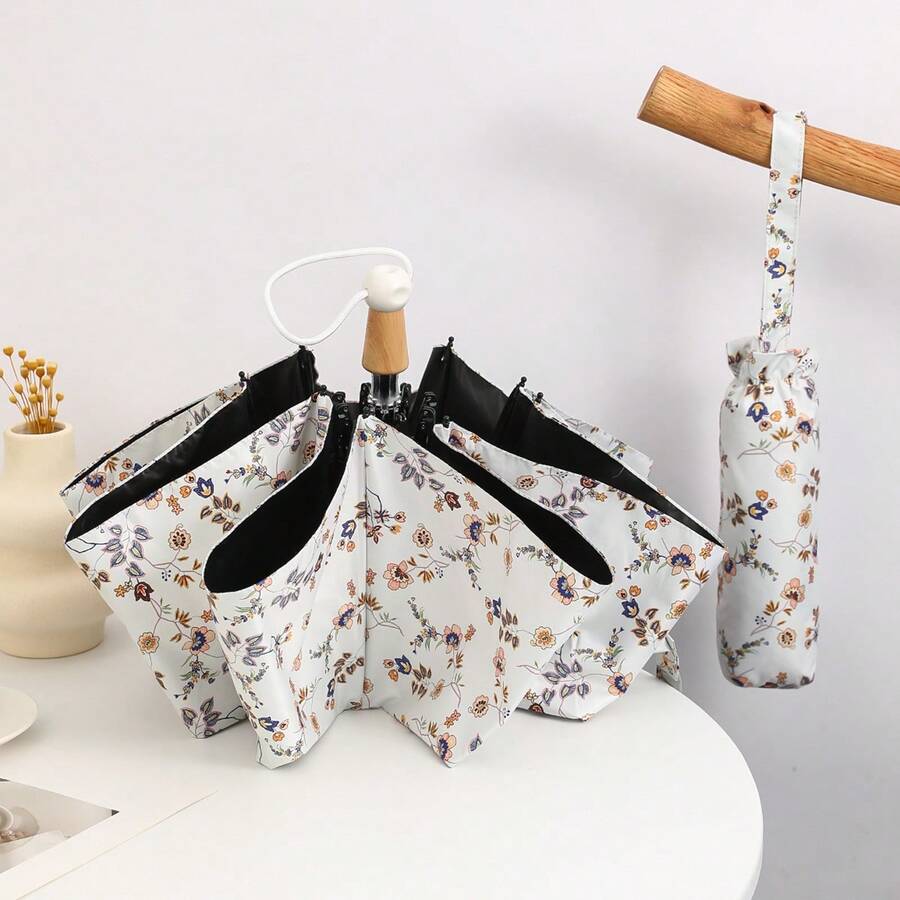 可爱冰淇淋手柄防紫外线可折叠户外伞 - 冰淇淋手柄 - 查看 1