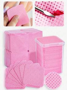 2000/1000/400 piezas Toallitas limpiadoras de esmalte de uñas de gel, removedor de esmalte, sin pelusa, almohadillas de papel al por mayor, herramientas de maquillaje, limpiador, arte de uñas, removedor de esmalte de uñas, toallitas sin pelusa, limpiador, almohadilla de papel - Multicolor - Ver 6
